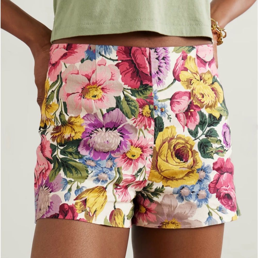 NWT Faithfull Lila Multicolor Floral mini Short